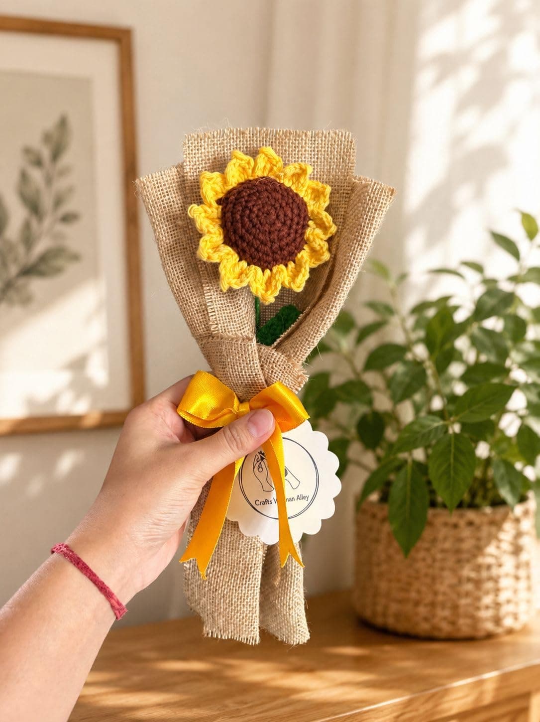 Crochet Sunflower Bouquet